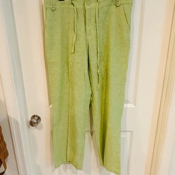 End of summer clear out 🔥Make an offer!! Christopher & Banks Light Linen Pants - Picture 1 of 4